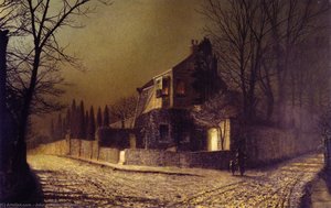 Yew Court, Scalby, Near Scarborough — Džon Atkinson Grimšo, Contemporary Realism