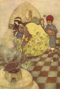 She Stirred The Pot — Edmund Dulac