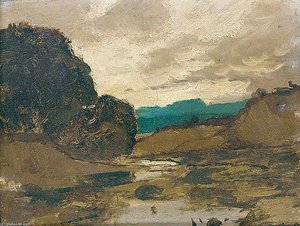 Sunset Over The River — Karl Heffner