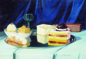 Sweets. Still Life — Boris Mikhailovich Kustodiev