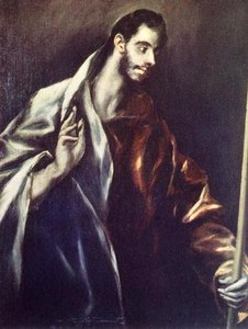 Apostle St Thomas — El Greco, Spanish Mannerism