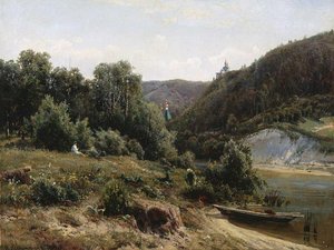 Near The Monastery — Ivan Ivanovich Shishkin