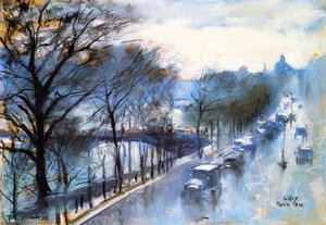 Paris, Rainy Day At The Quai Voltaire — Lesser Ury