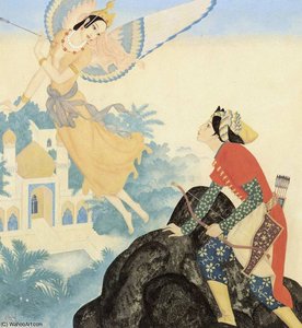 Peri Banu And Prince Achmed — Edmund Dulac