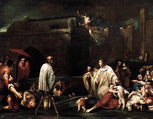 The Blessed Bernardo Tolomeo's Intercession For The End Of The Plague In Siena — Giuseppe Maria Crespi, Baroque