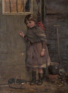 Genre Scene With A Little Girl — Hector Chalmers