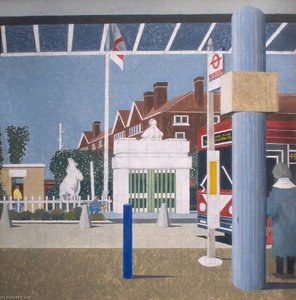 Treatment In Minors, Arrival 2003 (a Set Of 7 Progress Paintings, Panel 5 Of 7) — Stephen Chaplin