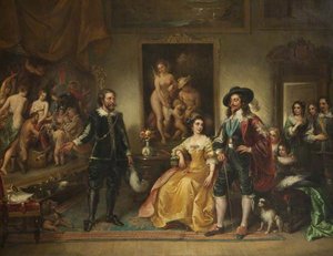 Rubens Presenting His Picture 'peace And War' To Charles I — Ambrosini Jérôme