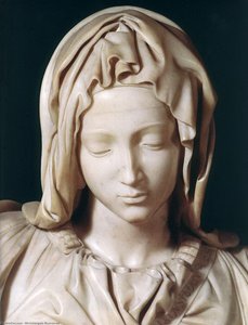 Pieta (detail 1) — Michelangelo Buonarroti, High Renaissance