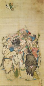 Immortals Gathering To Worship The God Of Longevity — Kawamura Jakushi, Other
