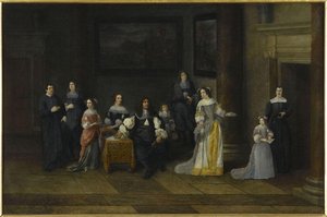 Portrait De Famille Dans Un Intérieur — Palamedesz Anthonie (stevaerts)