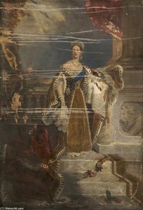 Queen Victoria, In Coronation Robes — Alfred Edward Chalon