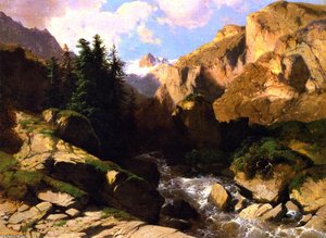 Mountain Torrent — Alexandre Calame, Romanticism