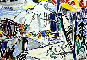 Mountain Village — Roy Lichtenstein, Pop Art
