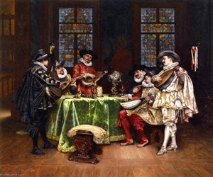 Interior with Troubadours