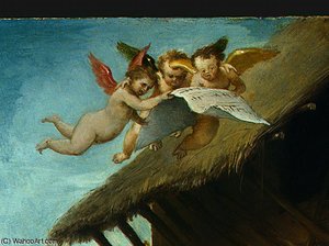 The Nativity (detalj 1) - — Lorenzo Lotto