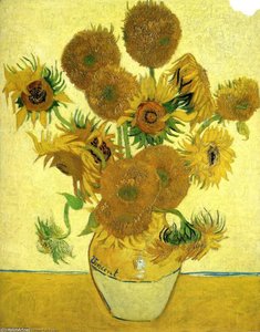 Still Life - Vase With Fifteen Sunflowers — Vincent Willem Van Gogh, Post-impressionism
