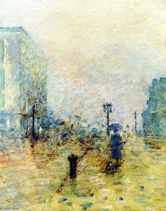 A Rainy Day, New York — Theodore Robinson