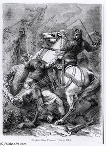 Stephen Taken Prisoner — Henri Félix Emmanuel Philippoteaux