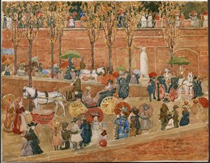 Pincian Hill, Rome — Maurice Brazil Prendergast, Post-impressionism