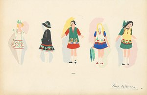 Fashion Illustration — Sonia Delaunay (sarah Ilinitchna Stern)