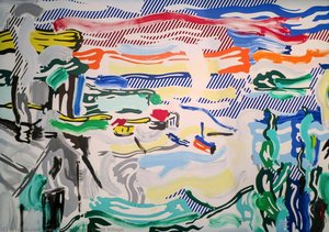 Coast Village — Roy Lichtenstein, Bold Color Style