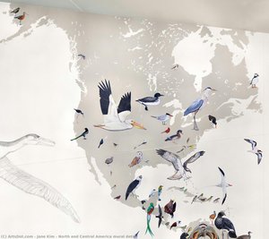 North And Central America Mural Detail — Jane Kim