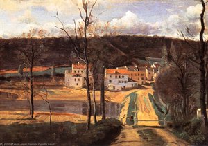 Ville D'avray - El Estanque Y La Casa Cabassud — Jean-baptiste-camille Corot