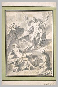 Jupiter Et Danaé — Charles Le Brun