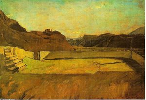Kalvarienberg At Bozen — Albin Egger-lienz, Impressionism