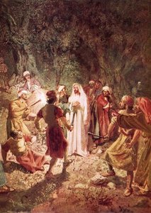 Judas Betraying Jesus With A Kiss