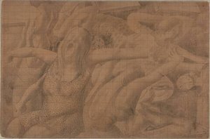 Drawing For Right Panel Of `resurrection. Waking Up' — Sir Stanley Spencer