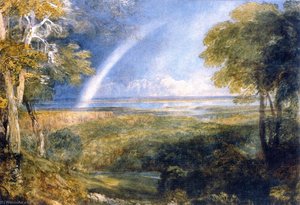 Junction Of The Severn And The Wye With A Rainbow — David Cox The Elder
