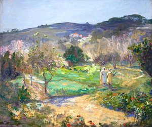 A Moorish Garden In Winter — Sir John Lavery, Scottish Impressionism