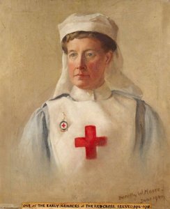 Miss Moore in British Red Cross Voluntary Aid Detachment Uniform