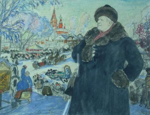 Portrait Of Fiodor Shalyapin — Boris Mikhailovich Kustodiev