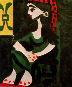 Jacqueline's Portrait (profile) 2 — Pablo Picasso, Cubism