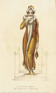 Fashion Plate (a Walking Dress, Or Carriage Costume) — Rudolph Christian Karl Friedrich Ackermann, Regency Era