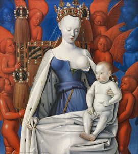 Diptych of Melun, Madonna and Child