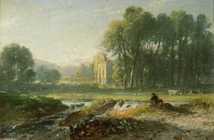 Valle Crucis Abbey — William Havell