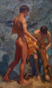 Study Of Bathing Boys — Henry Scott Tuke