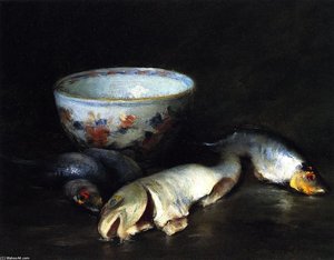 Still Life With Fish (8) — William Merritt Chase, Impressionism