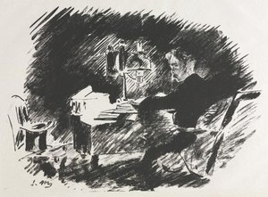 Illustration Für „der Rabe“ Von Edgar Allan Poe — Édouard Manet