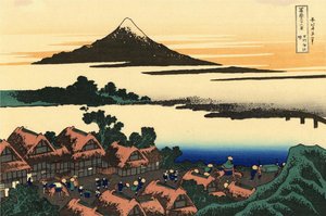 Dawn At Isawa In The Kai Province — Katsushika Hokusai