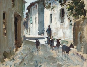 A Road In Cividale, Italy — Edward Seago