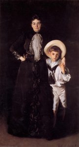 Mrs. Edward L. Davis And Her Son Livingston — John Singer Sargent, Impressionistic Realism