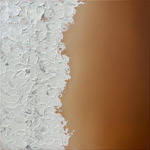 Fragmented Ivory Relief Amidst A Vast And Silent Ochre Horizon — David Moreau, Contemporary Abstraction