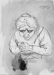 Prayer Verso Partial Sketch Of Head — Frank Di Gioia