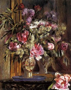Vase Of Flowers — Pierre-auguste Renoir, Impressionism