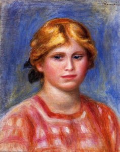 Kopf Einer Jungen Frau Nr. 3 — Pierre-auguste Renoir, Impressionist Style